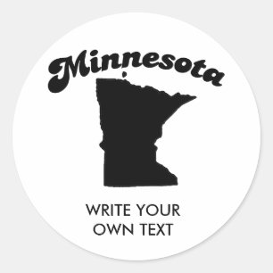 MINNESOTA STAAT MOTTO T - SHIRT RUNDER AUFKLEBER