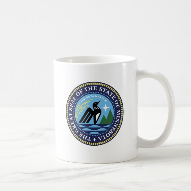 Minnesota Staat Siegel 2024 Kaffeetasse (Rechts)
