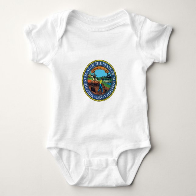 Minnesota Staat Siegel Baby Strampler (Vorderseite)