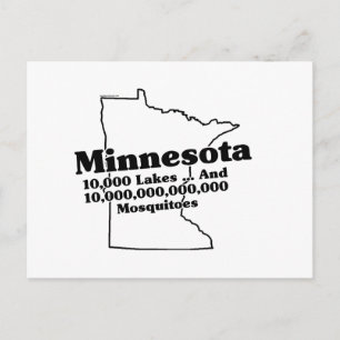Minnesota Staat Slogan Postkarte