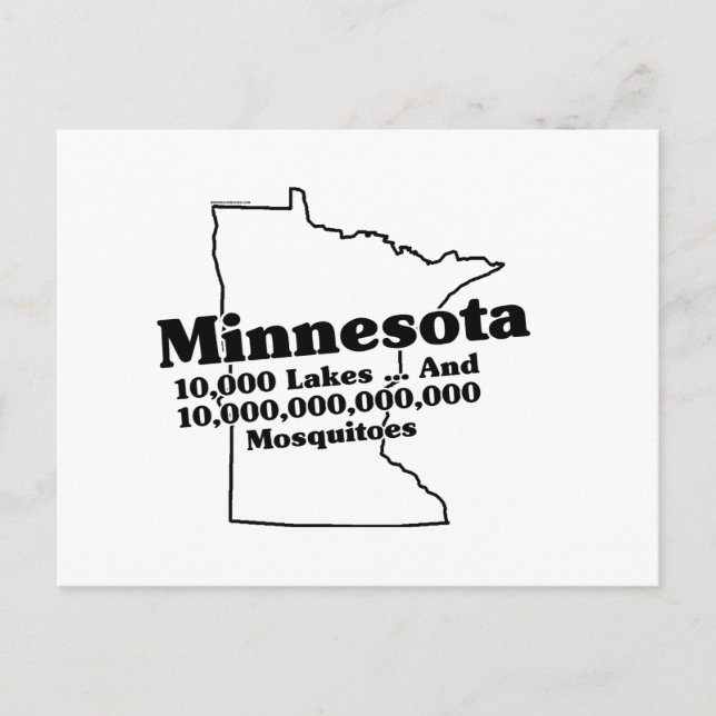 Minnesota Staat Slogan Postkarte (Vorderseite)