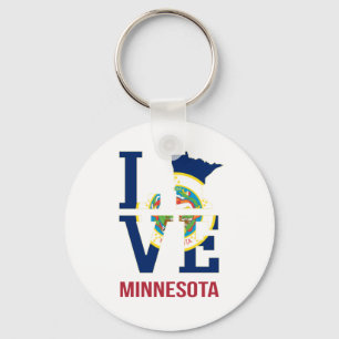 Minnesota Staat USA Liebe Schlüsselanhänger