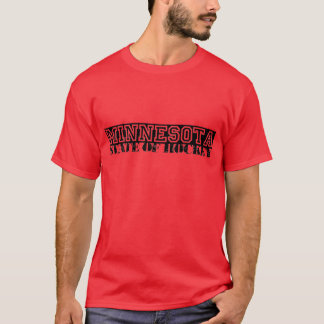 Minnesota-Staat von Hockey T-Shirt