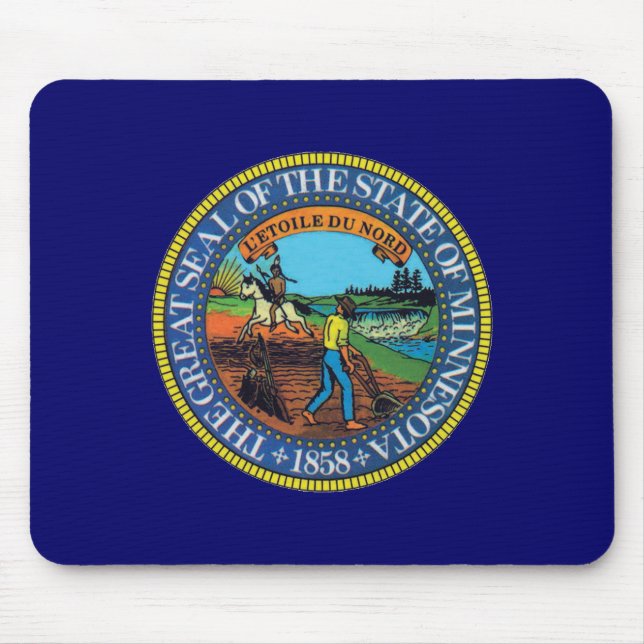 Minnesota-Staats-Siegel Mousepad (Vorne)