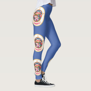 Minnesota Staatsflagge Leggings