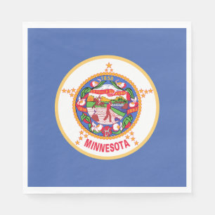 Minnesota Staatsflagge Serviette