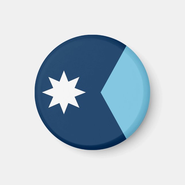 Minnesota Staatsflagge USA Magnet (Vorne)