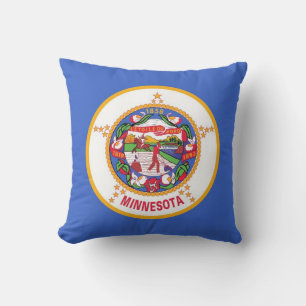 Minnesota State Flag American MoJo Pillow Kissen