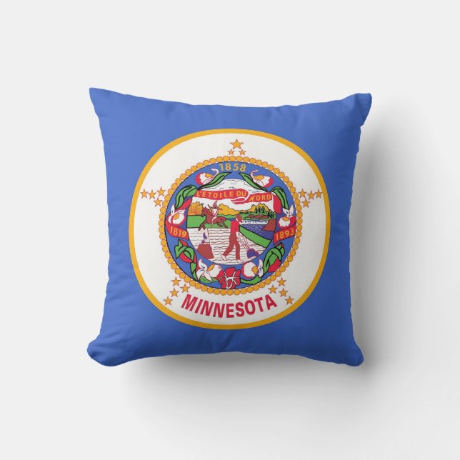 Minnesota State Flag American MoJo Pillow Kissen (Vorderseite)