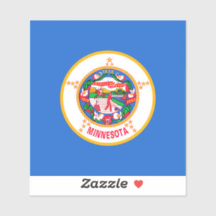 Minnesota State Flag Design Aufkleber