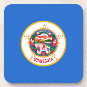 Minnesota State Flag Design Getränkeuntersetzer