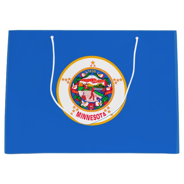 Minnesota State Flag Design Große Geschenktüte (Vorderseite)