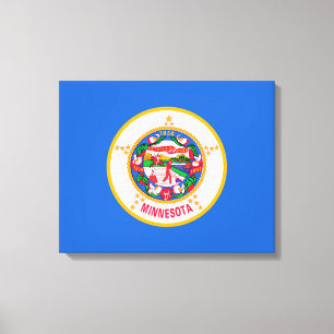 Minnesota State Flag Design Leinwanddruck