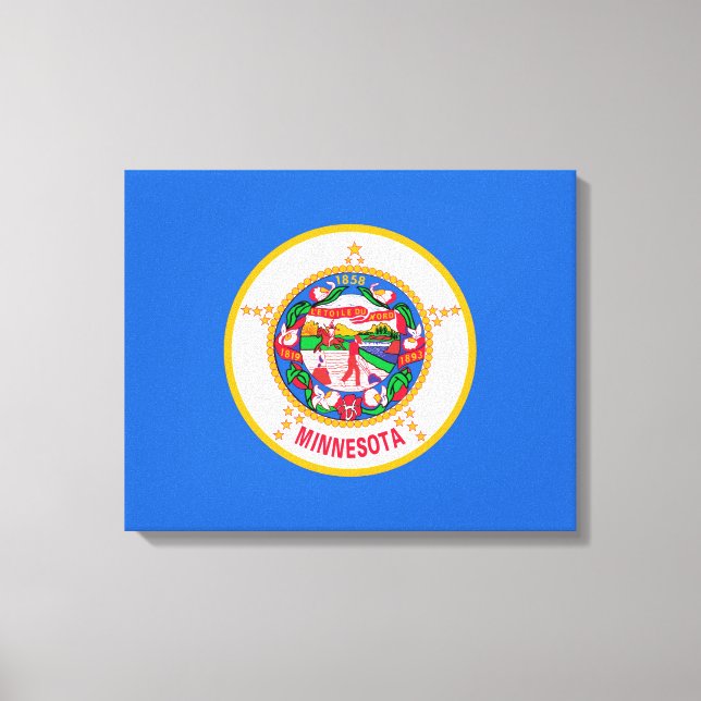 Minnesota State Flag Design Leinwanddruck (Vorderseite)