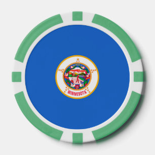 Minnesota State Flag Design Pokerchips