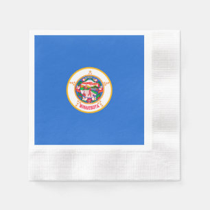 Minnesota State Flag Design Serviette
