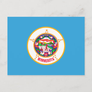 Minnesota State Flag Postcard Postkarte