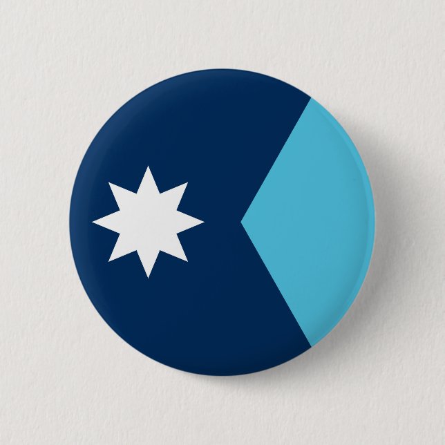 Minnesota state new flag symbol USA America Button (Vorderseite)