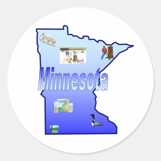 Minnesota Sticker (Vorderseite)