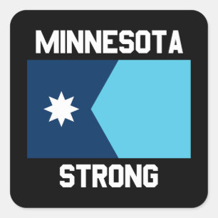 Minnesota Strong Quadratischer Aufkleber