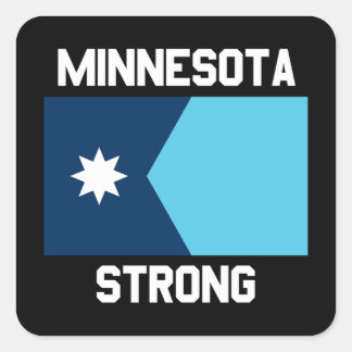 Minnesota Strong Quadratischer Aufkleber