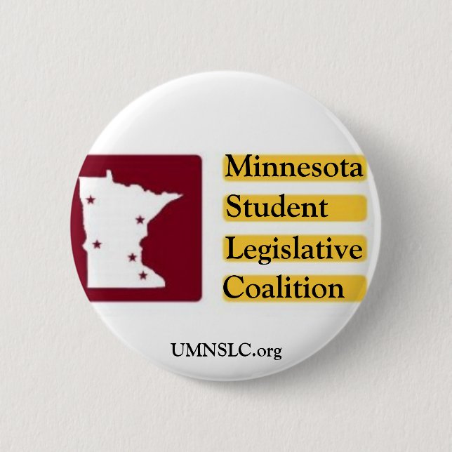 Minnesota-Studenten-Gesetzgebungskoalitions-Knopf Button (Vorderseite)