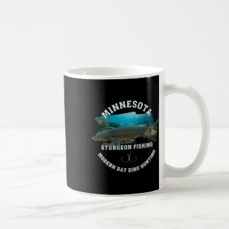 Minnesota Sturgeon Fischen Moderner Tag Dino Jagd Kaffeetasse