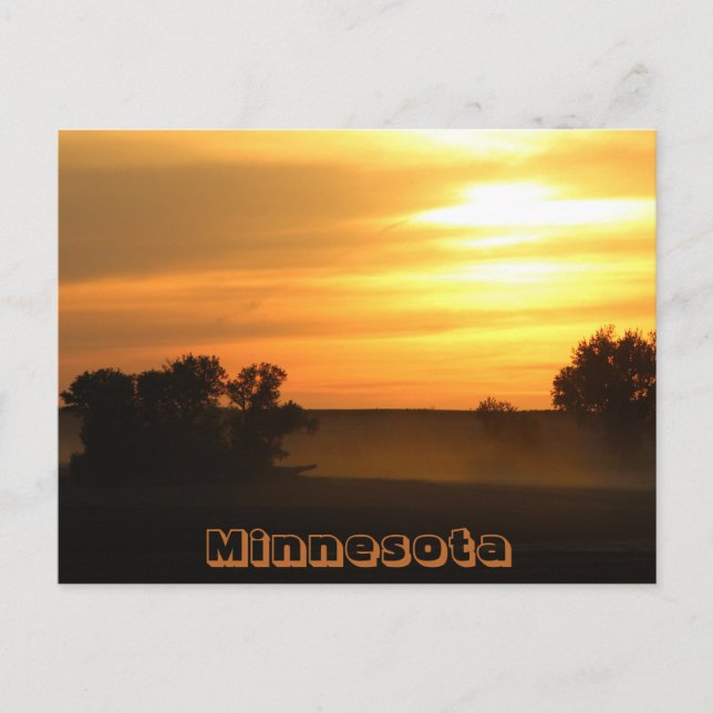 Minnesota Sunset Postcard Postkarte (Vorderseite)