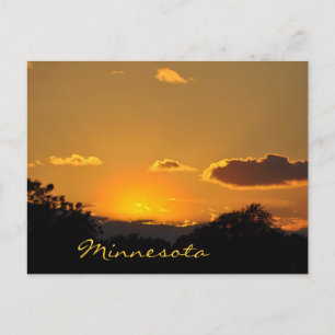 Minnesota Sunset Postkarte