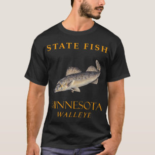 Minnesota Territory Fische den Glasauge T-Shirt