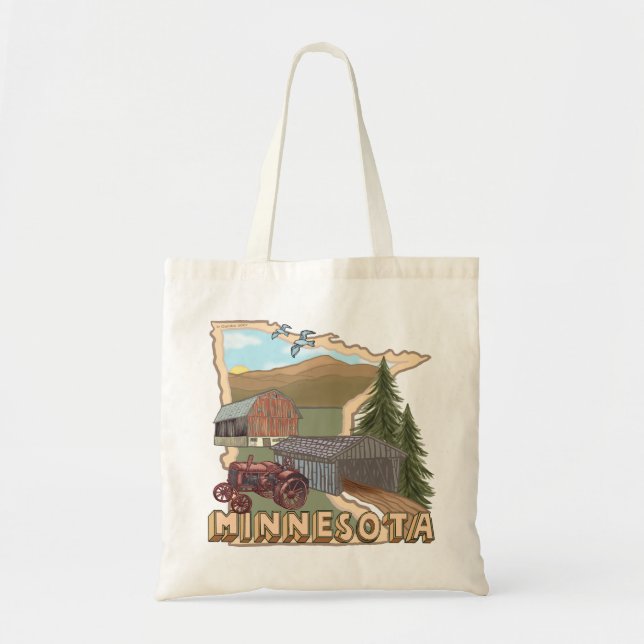 Minnesota Tote Bag Tragetasche (Vorne)
