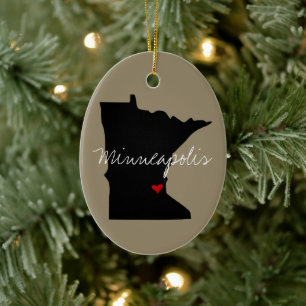 Minnesota Town Keramikornament