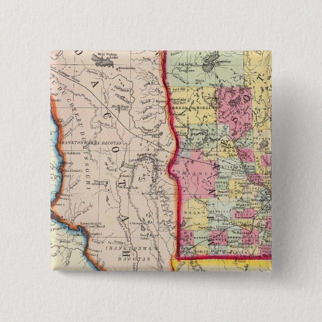 Minnesota und Dacotah Button (Vorderseite)