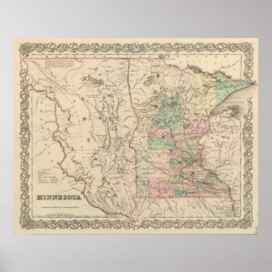 Minnesota und Dakotah Poster