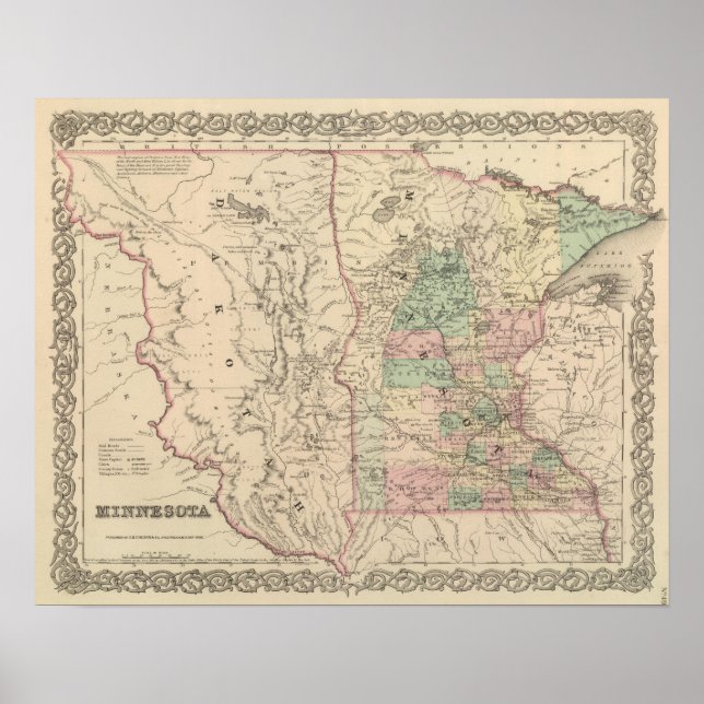 Minnesota und Dakotah Poster (Vorne)