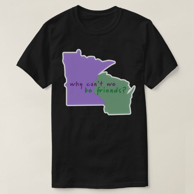 Minnesota und Weishconsin T-Shirt (Design vorne)