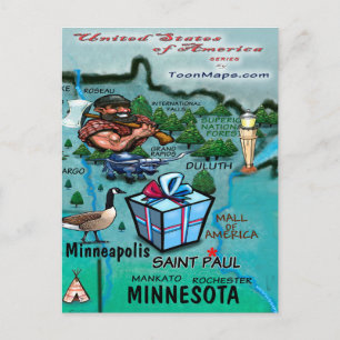 Minnesota USA Card Postkarte