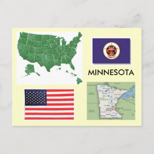 Minnesota, USA Postkarte