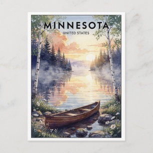 Minnesota USA Vintage Reise Postkarte