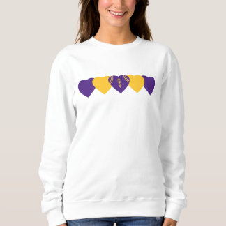 Minnesota Vikings Heart Football Sweatshirt