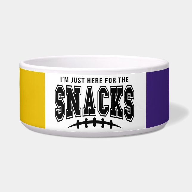 Minnesota Vikings Hier für Snacks Haustier Napf (Vorderseite)