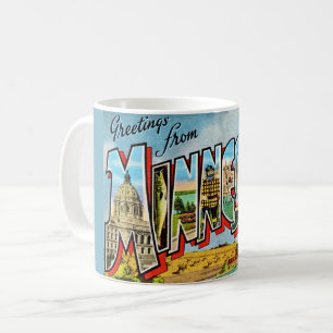 Minnesota Vintage Postkarten-Tasse Kaffeetasse