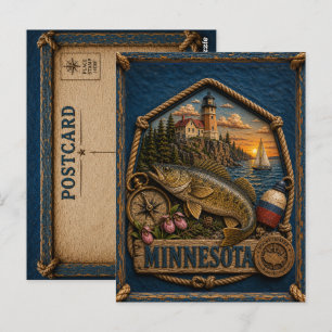 Minnesota Vintage Reise Postkarte