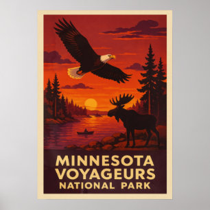 Minnesota Voyageurs Nationalpark V02 Poster