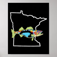 Minnesota Walleye Fischen Süßwasser Fischer Wal