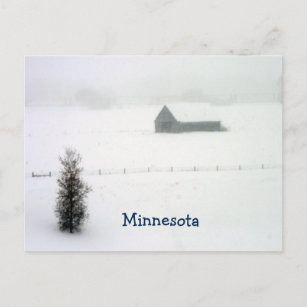 Minnesota-Winter-Postkarte Postkarte