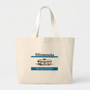 Minnesota: Wir sagen Hotdish Jumbo Stoffbeutel