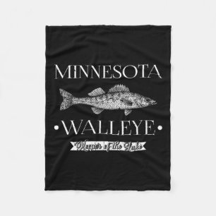 Minnesota Zander Mittelwesten Angeln Fischer Angle Fleecedecke