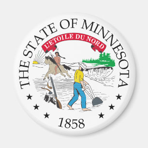 Minnesota-Zeichen Magnet
