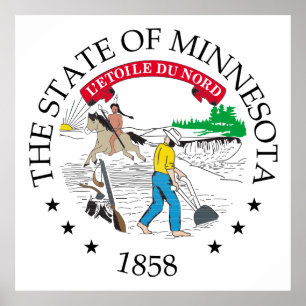 Minnesota-Zeichen Poster
